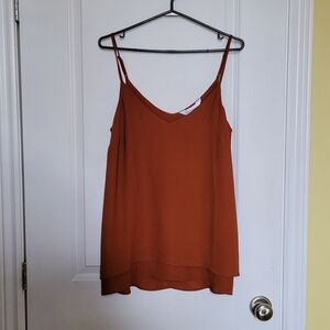 Addition Elle camisole tank top lingerie undershirt blouse shirt layered chiffon